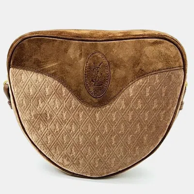 Pre-owned Saint Laurent Coeur Bag In Brown