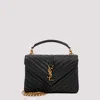 Saint Laurent Medium College Leather Crossbody Bag In Black