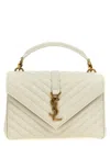 Saint Laurent College Crossbody Bag In White