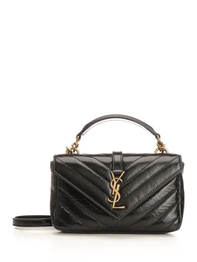 Saint Laurent College Handbags Black
