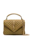 Saint Laurent Quilted Logo-plaque Tote Bag