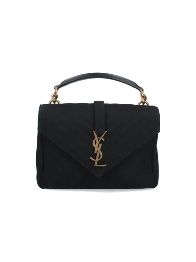 Saint Laurent "college" Medium Crossbody Bag In Black  