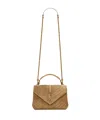 Saint Laurent College Medium Preppy Shoulder Bag In Brown