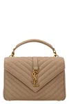 Saint Laurent 'college' Midi Crossbody Bag In Sand