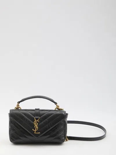 Saint Laurent College Mini Bag In Black