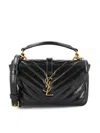 Saint Laurent College Mini Chain Bag In Nero
