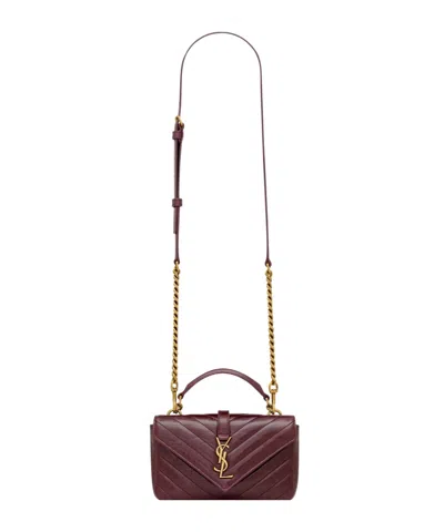 Saint Laurent Mini College Shoulder Bag In Red