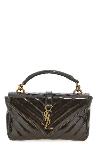 Saint Laurent 'college Mini' Crossbody Bag In Green