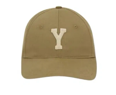 Saint Laurent College Style Cap In Green