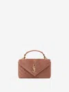 Saint Laurent College Suede Shoulder Bag