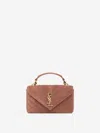 Saint Laurent College Suede Shoulder Bag
