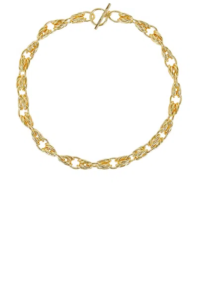 Saint Laurent Collier Necklace In Dore