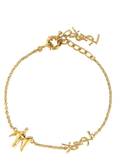 Saint Laurent Colomba Bracelet In Gold