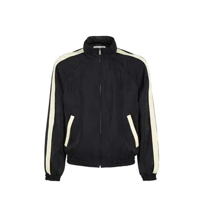 Saint Laurent Colour-block Polyamide Bomber Jacket In Black