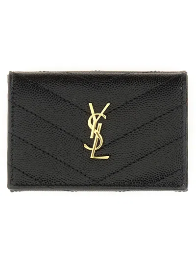 Saint Laurent Compact Black Card Holder