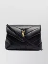 Saint Laurent Compact Quilted Chain Bag In Black