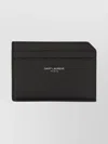 Saint Laurent Compact Wallet And Cardholder Design In Black
