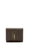 Saint Laurent Compact Wallet In Light Musk