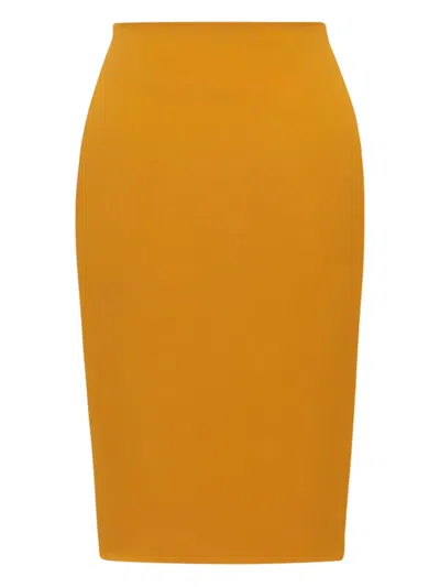 SAINT LAURENT CONCEALED-POCKETS MIDI SKIRT