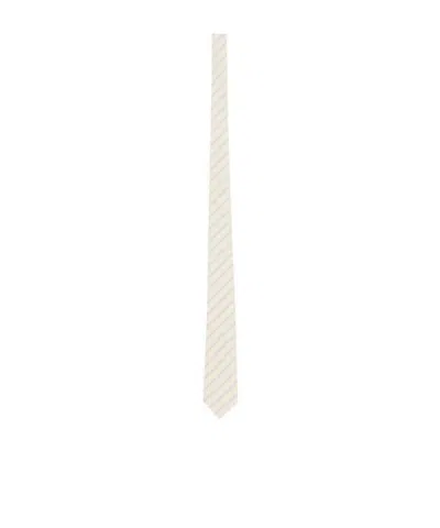 Saint Laurent Conical Tie In Neutral