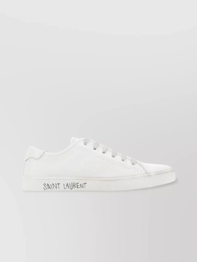 SAINT LAURENT CONTEMPORARY ROUND TOE LOW-TOP SNEAKERS