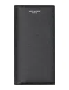 Saint Laurent Men's Continental Wallet In Grey