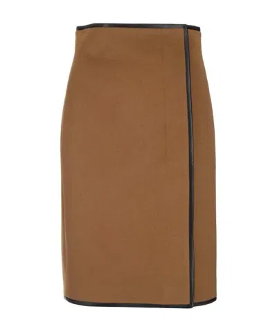 SAINT LAURENT SAINT LAURENT BELTED WRAP SKIRT
