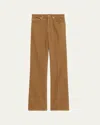 Saint Laurent Corduroy Bootcut-leg Pants In Brown