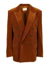 Saint Laurent Corduroy Jacket Jackets Brown In Brown