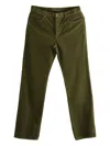 Saint Laurent Corduroy Jeans In Green