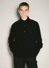 Saint Laurent Corduroy Overshirt In Black