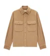 Saint Laurent Cotton-corduroy Overshirt In Brown