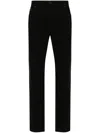 Saint Laurent Cotton Denim Jeans In Black