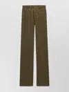 Saint Laurent Corduroy Trousers Clyde Wide-leg Belt Loops In Brown
