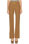 Saint Laurent Corduroy Wide Leg Pant In Multi