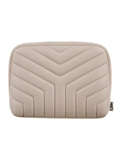Pre-owned Saint Laurent Cosmetic Bag In Pink