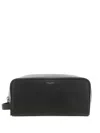 Saint Laurent Cosmetic Pouch Grain De Po In Black