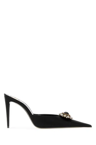 Saint Laurent Cosmo Mule Heel In Black
