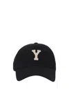 Saint Laurent Cotton 6 Panels Cap With Colle In Black