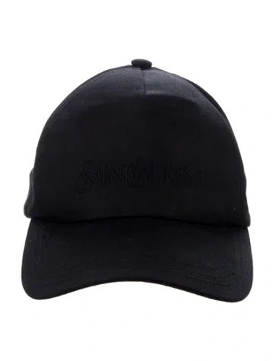 Pre-owned Saint Laurent Cotton Baseball Cap In Black