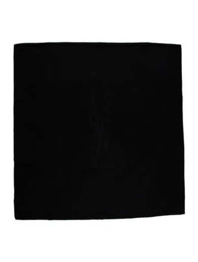 Pre-owned Saint Laurent Cotton Bath Towel In Black