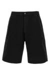 Saint Laurent Denim Bermuda Shorts With Pockets And Loops