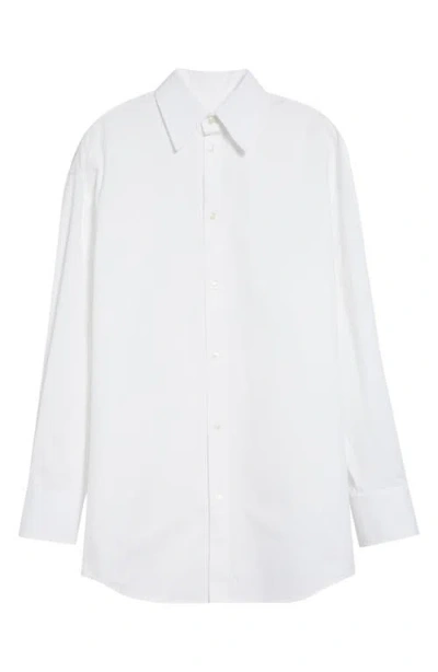 Saint Laurent Cotton Button-up Shirt In White