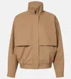 Saint Laurent Cotton Canvas Jacket In Neutral