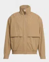Saint Laurent Cotton Canvas Utility Jacket In Brown