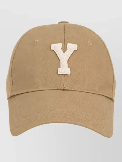 Saint Laurent Cotton Cap In Brown