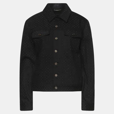 Pre-owned Saint Laurent Cotton Denim Outerwear Xs In Black