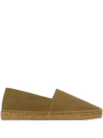 Saint Laurent Cotton Espadrilles In Brown
