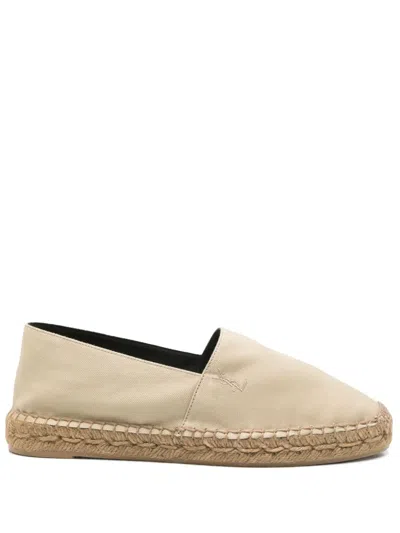 Saint Laurent Cotton Espadrilles In Neutrals