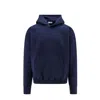 Saint Laurent Cotton Fleece Sweatshirt In Blue